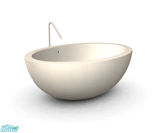 Sims 2 — Solar Bathroom - Bathtub by Murano — Large round bathtub.