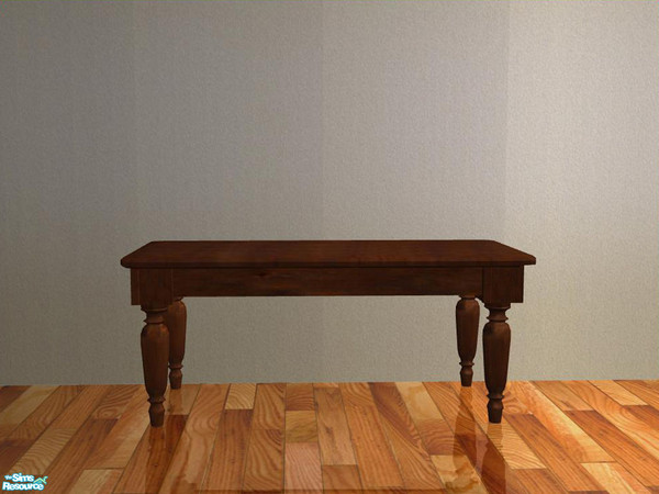 Sims 2 — Potterybarn Diningroom - recolor - brown - Diningtable 2 tl. by ShinoKCR — 