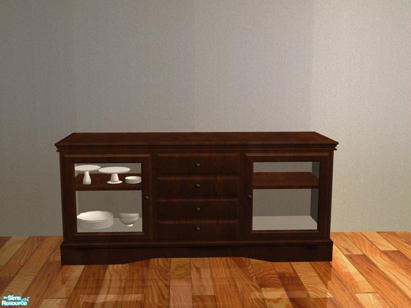Sims 2 — Potterybarn Diningroom - recolor - brown - Sideboard by ShinoKCR — 