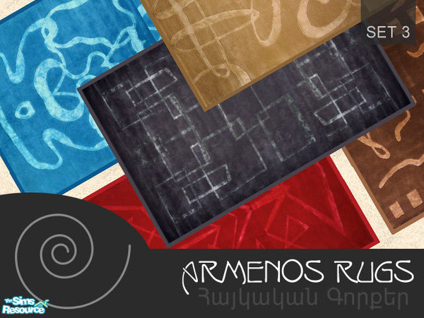 Sims 2 — ARMENOS RUGs - SET 03 by GenoPosts.com — more RUGs from ARMENOS, this time with a bit modern touch, for those