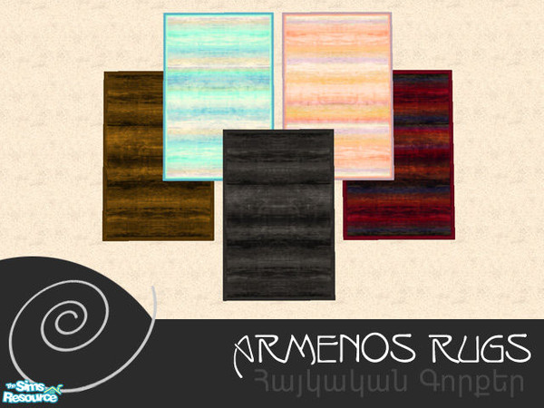 Sims 2 — ARMENOS RUGs - SET 02 by GenoPosts.com — contrast and different decorative items for your sims in 5 different