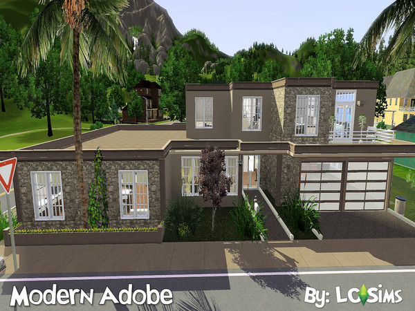 Sims 3 — Modern Adobe by LCSims — Modern Adobe is pure relaxation at it's finest. It has warm neutral tones that will