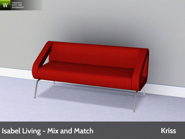 Sims 3 — Isabel Living Loveseat by Kriss — Modern and comfortable living. Made by Kriss@TSR. TSRAA