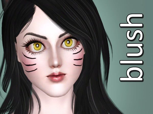 Sims 3 — Ahri Blush by Lavoieri — 2 recolorable areas.
