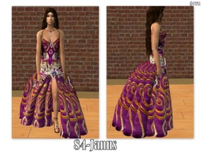 Sims 2 — 84-Janus - Magic purple gown by Well_sims — Beautiful magic purple gown for your sim. -Single purple gown.