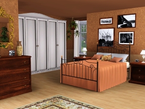 Sims 3 — Kenna bedroom by spacesims — This tranquil master bedroom suite includes a vast bed with end tables and an