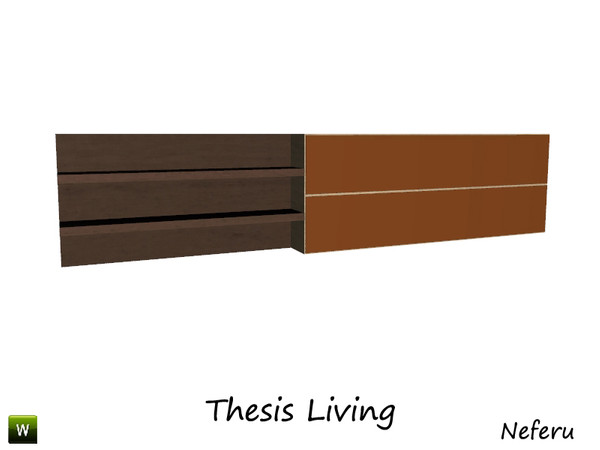 Sims 3 — Thesis Wall Shelf by Neferu2 — Wall Shelf Thesis living_By Neferu_TSR