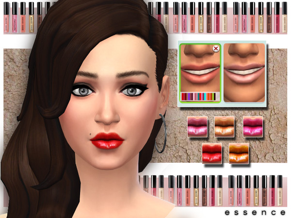 Sims 4 — WonderGloss by simseviyo — New shiny lipgloss with a brillant hd texture