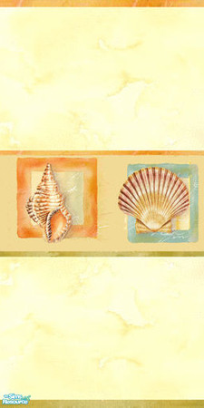 Sims 2 — Wall Sage Tropical Shells by Sheera — Part of my Seashells Walls & Floors Set, hope you'll like it. Enjoy