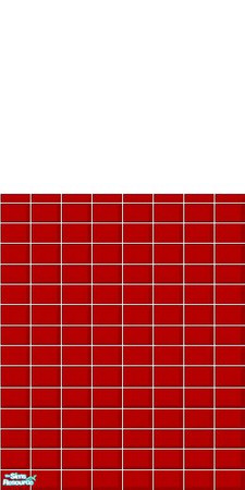 Sims 2 — Red Tile (4 pack) - Individual Item by becboobear — Recolor of tile floor and two tile walls that came with
