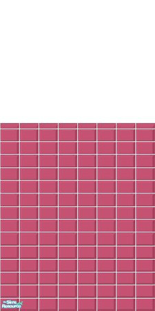 Sims 2 — Pink Tile (4 pack) - Individual Item by becboobear — Recolor of tile floor and two tile walls that came with