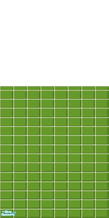Sims 2 — Green Tile (4 pack) - Individual Item by becboobear — Recolor of tile floor and two tile walls that came with