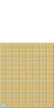 Sims 2 — Carmel Tile (4 pack) - Individual Item by becboobear — Recolor of tile floor and two tile walls that came with