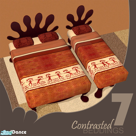 Sims 2 — Contrasted Beddings - GodDance by GenoPosts.com — out of ordinary beddings, mixed tastes can be found in this