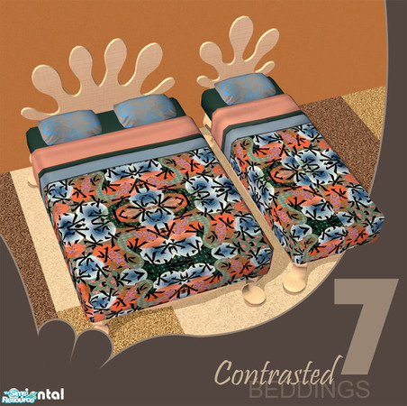 Sims 2 — Contrasted Beddings - Oriental by GenoPosts.com — out of ordinary beddings, mixed tastes can be found in this