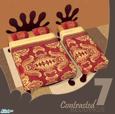Sims 2 — Contrasted Beddings - VICTOR by GenoPosts.com — out of ordinary beddings, mixed tastes can be found in this set,