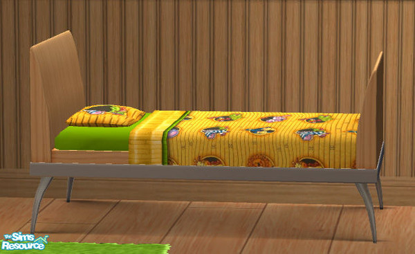 Sims 2 — Atomic Age Nursery - Bedding by Simaddict99 — Fun & bright animal bedding. This will recolor Maxis rgeualr