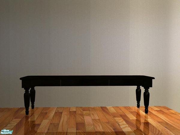 Sims 2 — Potterybarn Diningroom - Diningtable (3 tiles) by ShinoKCR — Requires University