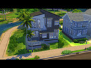 Sims 4 — Modernity by Piumy — A modern medium size house. For a group of friends or a little family with kids.