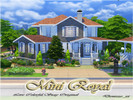 Sims 4 — Mini Royal by denizzo_ist — 30x20 A cute and useful house 1st. floor: Living room, dining room, kitchen, 1 bath,