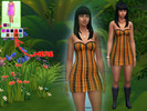 Sims 4 — Halloween Dress by Lily26200 — Tested in game. Halloween dress.