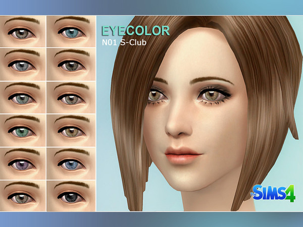 Sims 4 — S Club sims4 eyecolor default replacement 01 by S-Club — Hello everyone! This is our very first eye default
