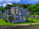 Sims 4 — Modern Home - Uferstrasse 3 by Nillonde2 — A little modern house for a little family with one child. Two