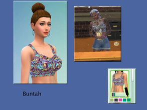Sims 4 — Colorful Sports Bra by buntah — This is a simple recolor of the sports bra.