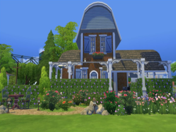 Sims 4 — FP-Papillon by francien — Another small cottage for those sims who likes tiny and cosy cottage's. Living with