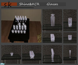 Sims 2 — Glasses by ShinoKCR — a nice collection of glasses The Collectionfile comes only with the Set. For some reason