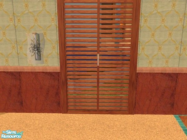 Sims 2 — Texture Challenge 49 Door by rpaxton — Texture Challenge 49 recolor of Shakeshaft's "Lucia Lounge".