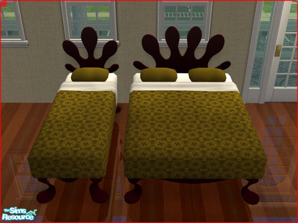 Sims 2 — Bedding Cato Series - Green by spacemouse — Bedding Cato Series - Green