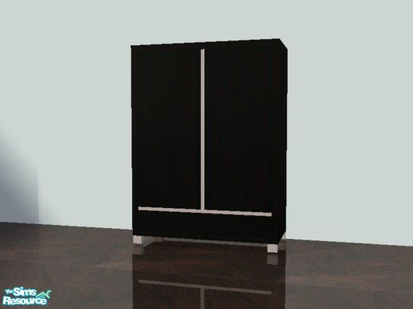 Sims 2 — Tokyo Bedroom Recolour - Armoire by TheMistress666 — Recolour of Padre's Tokyo Bedroom set in Chocolate Wood