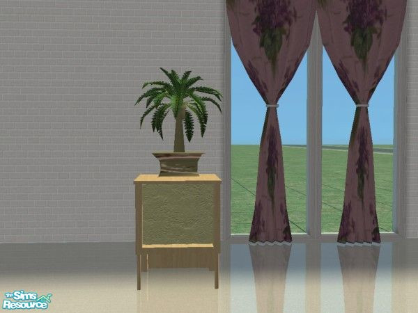 Sims 2 — Trendy Living-TC50 - Curtain by MysticVelvet — Requires Mesh from China Fan Sims