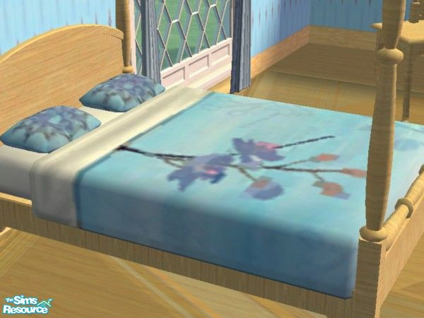 Sims 2 — TC 50 Sweet Periwinkle - Bedding by EarthGoddess54 — Part of the Sweet Periwinkle bedroom set. Made for Texture