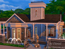 Sims 4 — Tradition Restaurant by Oloriell2 — You can find here: - small park; - outdoor bar; - restaurant room with