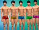 Sims 4 — Boxer Colors  by vinis13 — 5 colors do not modify