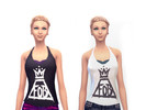 Sims 4 — Fall Out Boy Tanks by saraadianee — Recolor of the Racer back Tank with the Fall Out Boy Logo on the front!