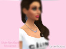 Sims 4 — Silver Necklace by jedilemma — Recoloured EA's necklace. Chain was only in gold, so here is silver version! This