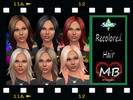 Sims 4 — Medium Hair Recolored by MorganeB2 — Medium Hair Recolored in 6 options