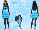 Sims 4 — Jade Harley's Eclectica Fancy Dress by Uruvyel2 — Dress based in Jade Harley's eclectica Dress, from Homestuck