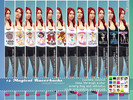 Sims 4 — 12 Magical Racerbacks - Simlish Version by plumsmellsbad2 — This set features 12 racerback tanks featuring some