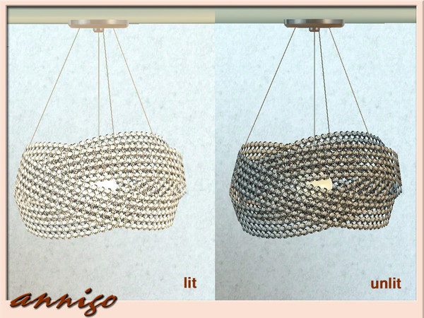 Sims 3 — Ceiling Lighting DR "Alika" by annigo — Mesh by annigo@TSR / inspiration by Marchetti Illuminazione