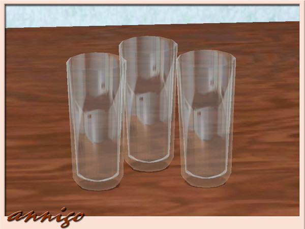 Sims 3 — Longdrink Glass Group DR "Alika" by annigo — created by annigo@TSR