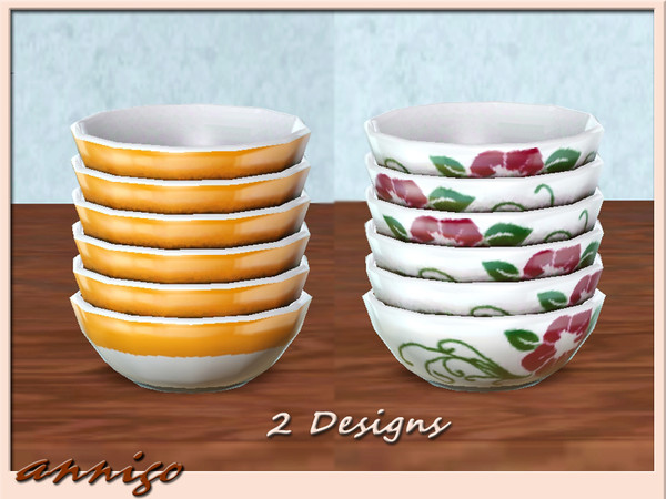Sims 3 — Stack Bowl Dishes DR "Alika" by annigo — created by annigo@TSR
