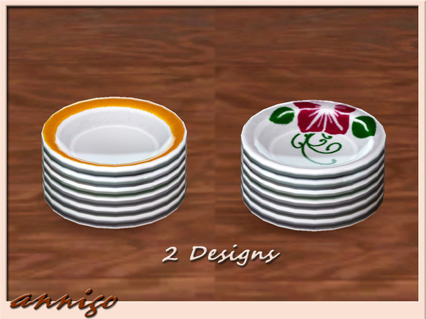Sims 3 — Stack of Plates small DR "Alika" by annigo — created by annigo@TSR