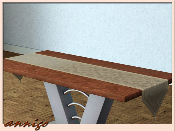 Sims 3 — Table Runner Dining Room "Alika" by annigo — created by annigo@TSR