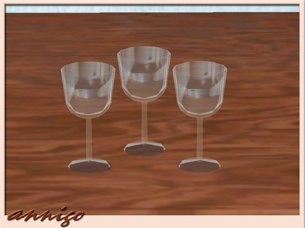 Sims 3 — White Wine Glass Group DR "Alika" by annigo — created by annigo@TSR