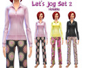 Sims 4 — Let's Jog Set 2 by violablu — Let's Jog Set 2 in 3 patterns