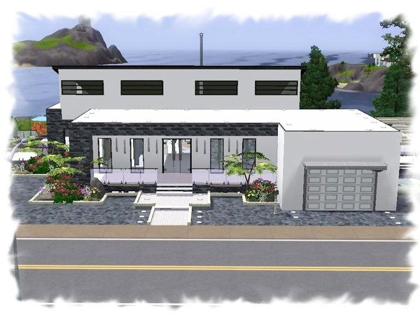 Sims 3 — TRAVETTO by ATZI — This modern house Travetto is my most elaborate building until now. The basement is fully